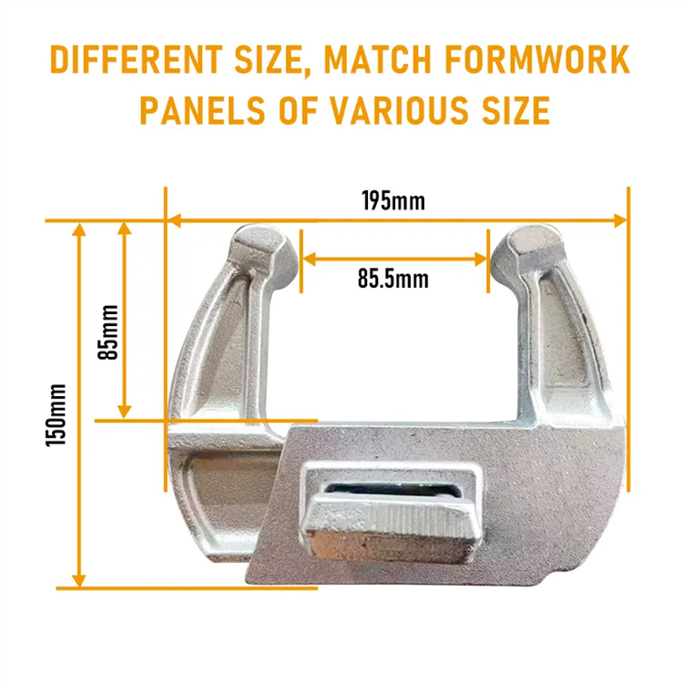 Reliable Casted Clamp Formwork Wedge Lock for Long-Lasting Construction Support