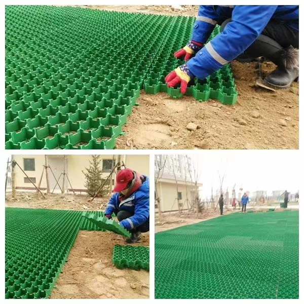 Plastic Grass Lawn Grid Driveway Grid Paver HDPE Grass Paver 500mm*500mm Grass Grid Pavers for Parking