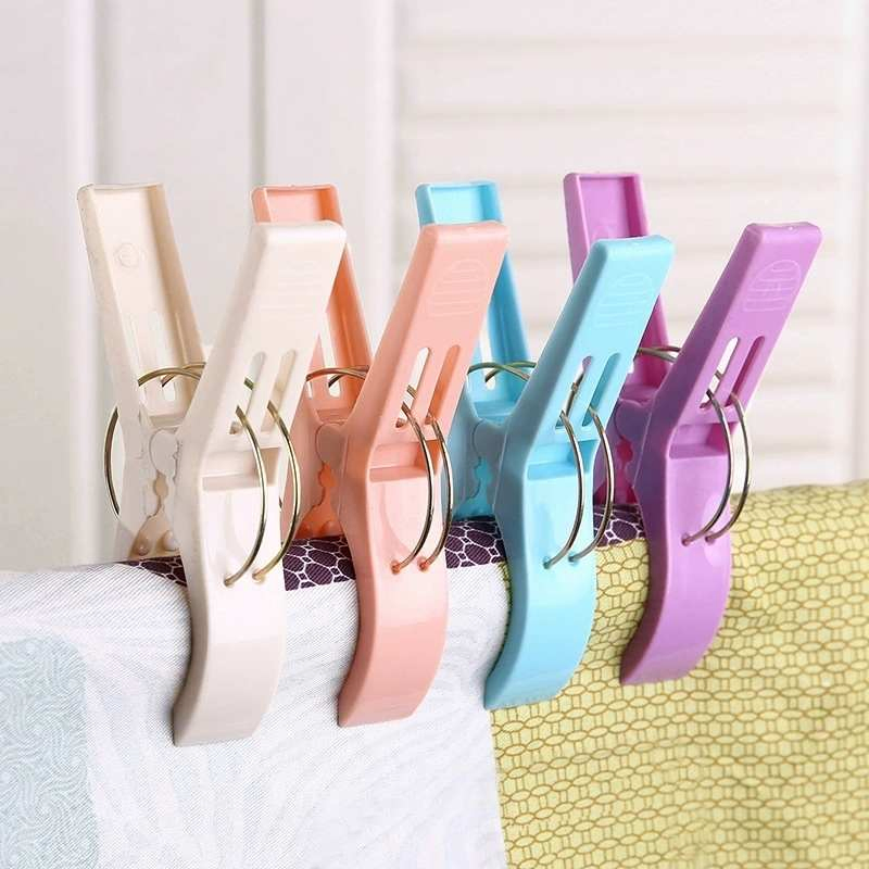 4PCS Home Windproof and Sun Drying Clip Fixed Drying Clip Plastic Clip