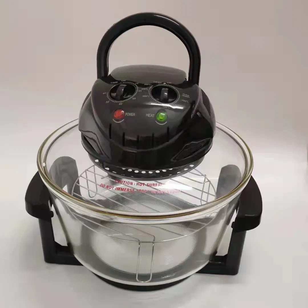 Low Cheap Price Halogen Oven 12L Visible Glass Air Fryer Convection Oven Electric Kitchen Cooker Silver Crest Convection Glass Bowl Halogen Oven Turbo Oven Sale