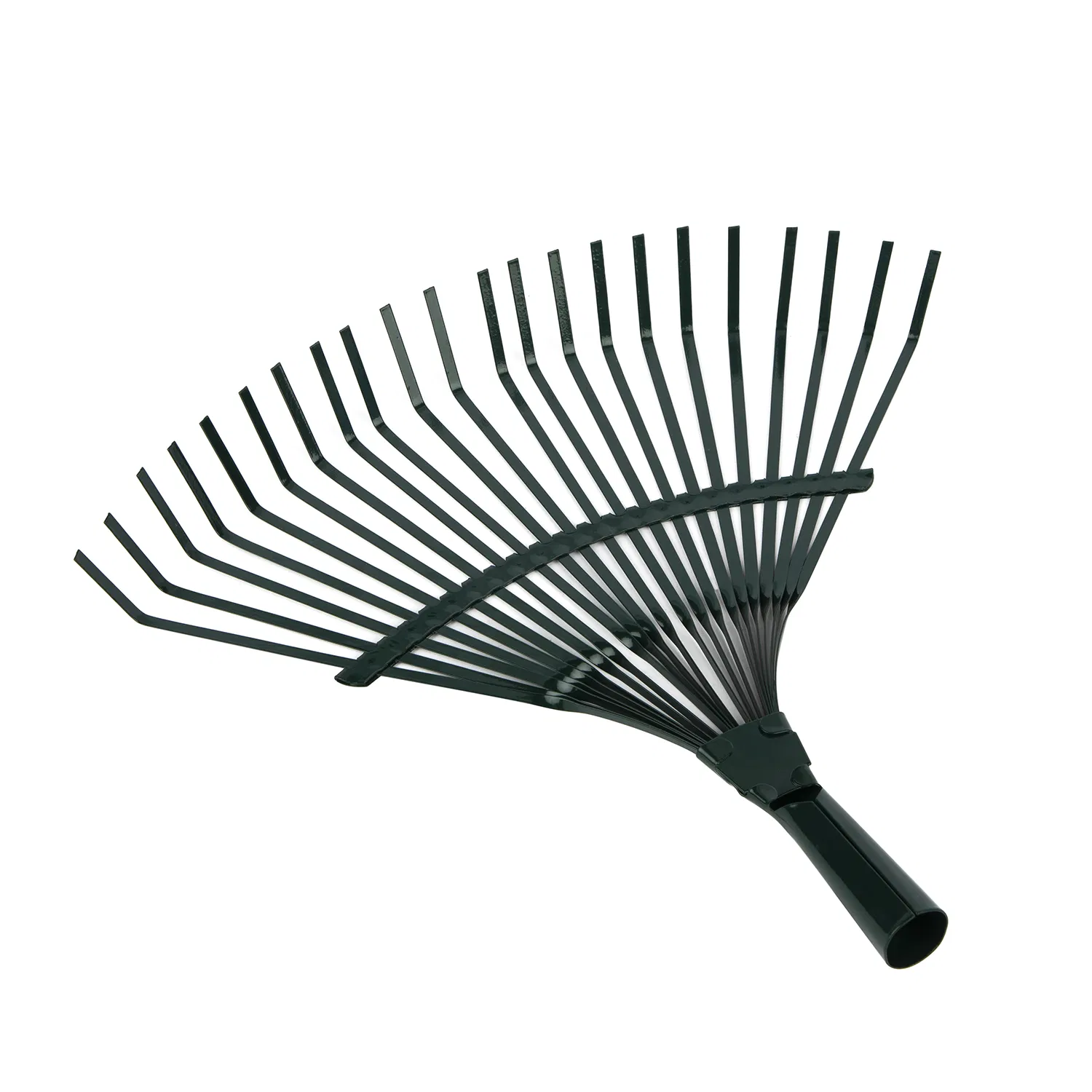 24 Teeth Carbon Steel Garden Rake for Lawns and Yards