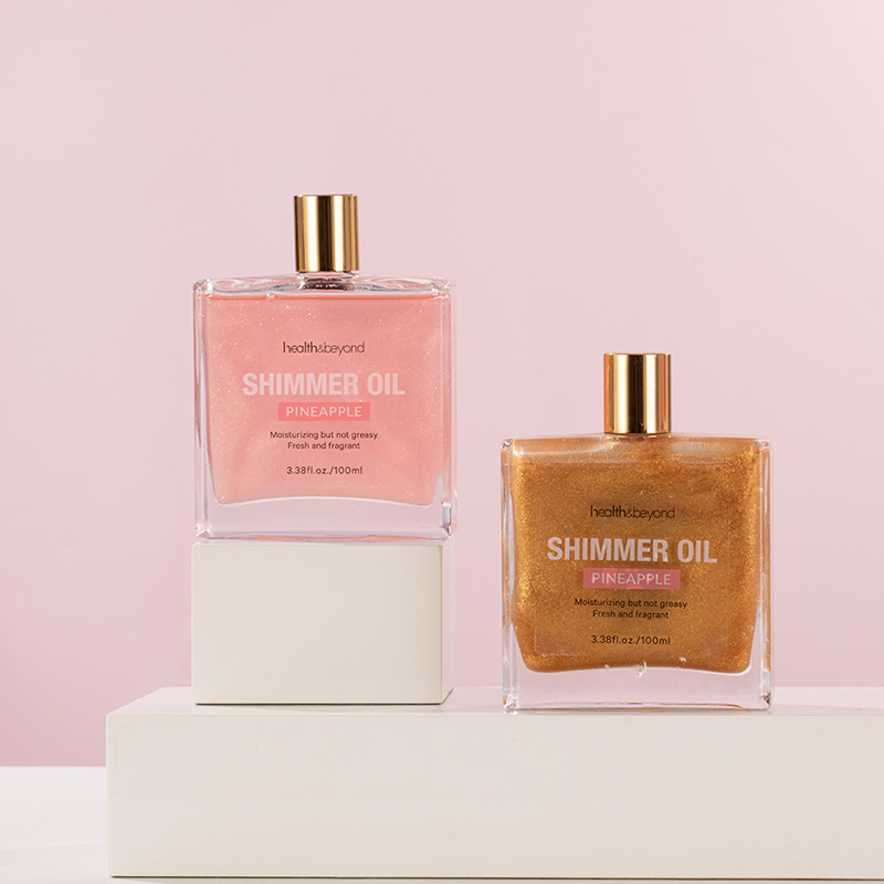 Long Lasting Moisturizing Bronze Body Highlighter Glow Serum Butter Body Shimmer Oil
