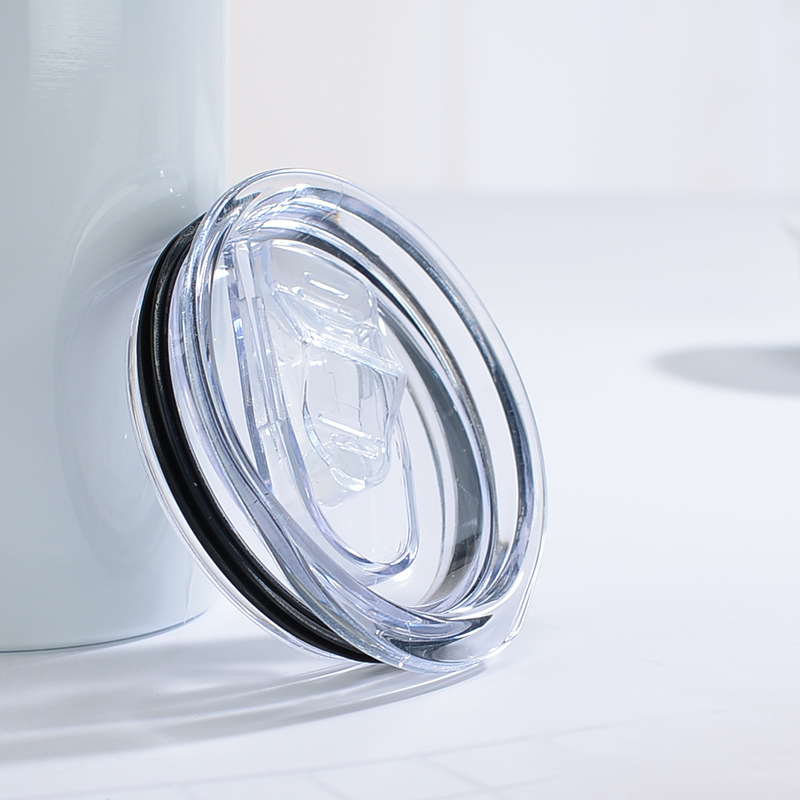 Double Wall Travel Mug 20oz Skinny Straight Sublimation Blank Vacuum Insulated Stainless Steel Tumbler with Straws and Lids