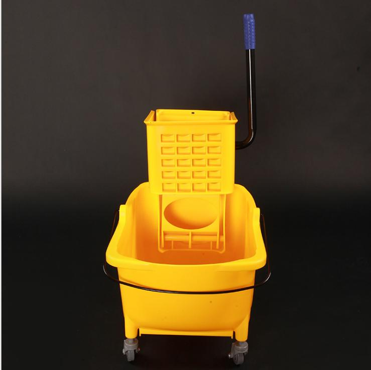 Hotel Water Squeezing Truck Lightweight Cleaning Ruck 24 Liters Twisted Water Mop Bucket