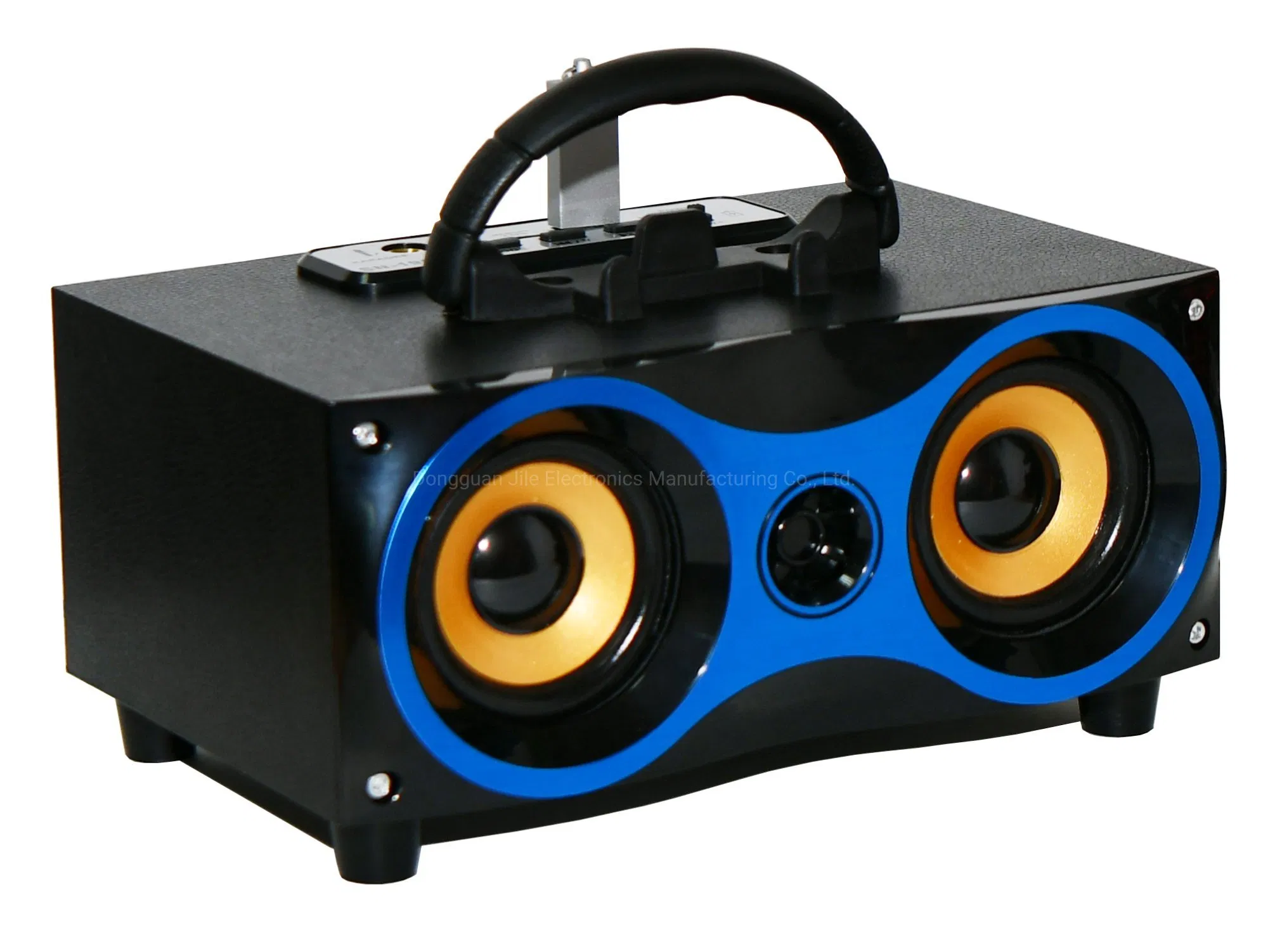 Портативная колонка с FM, USB, Bluetooth и двумя динамиками