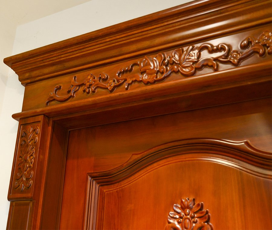 House Design Burma Turkey Solid Wooden Skin Teak Wood Door