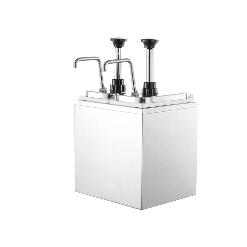 Wholesale Factory Stainless Steel Restaurant Buffet Display 3L Sauce Dispenser