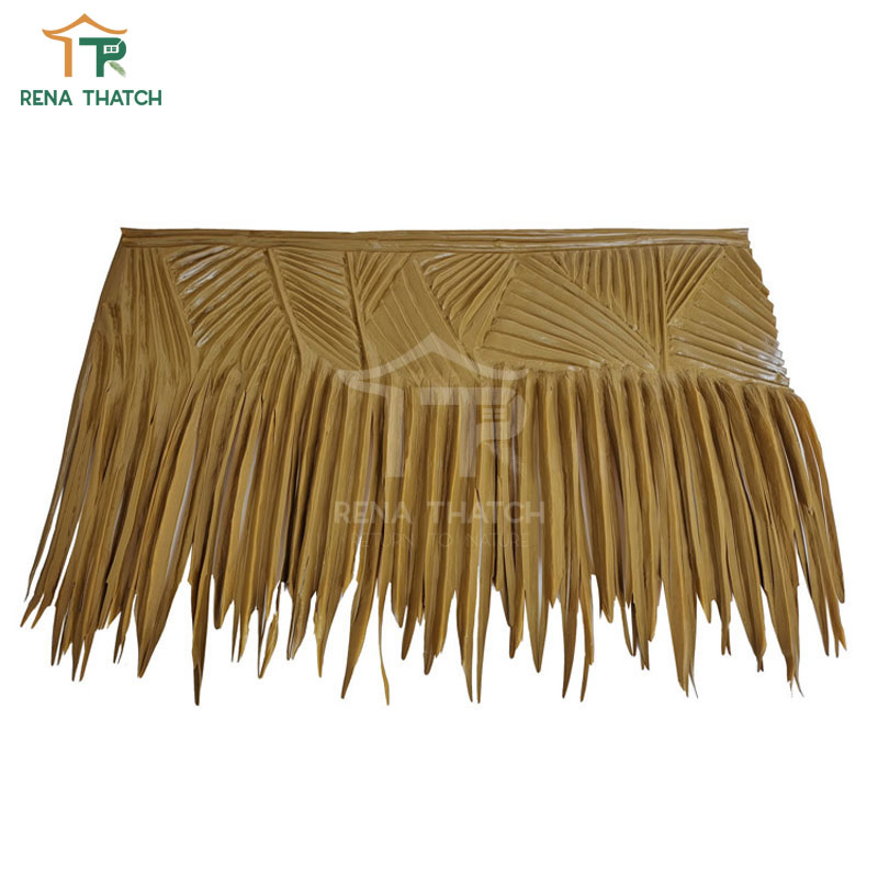 Plastic Fireproof Artificial HDPE Synthetic Palm Panel Palapa Viva Palm Artificial