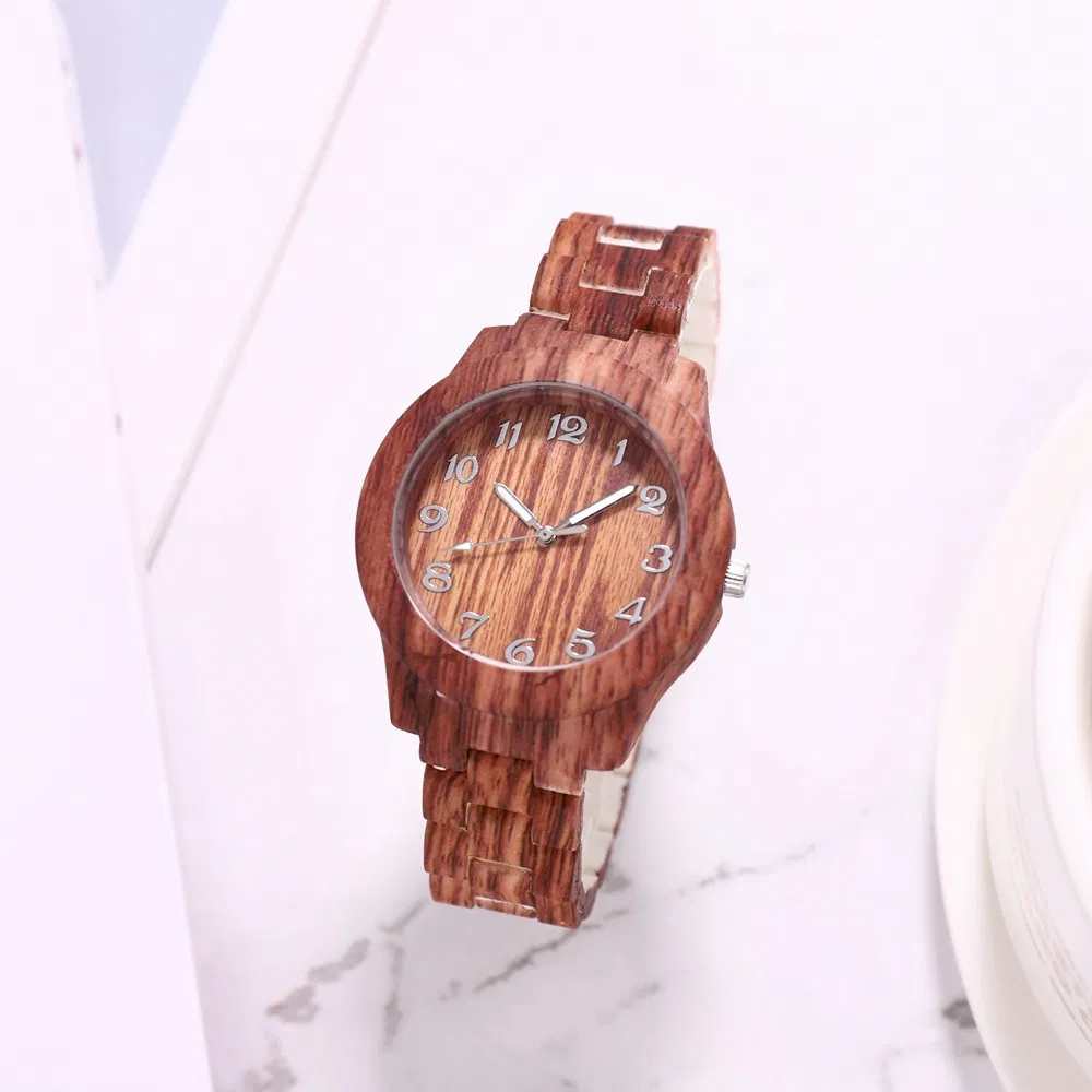Hot Selling Watches Fashion Wooden Sandalwood Pop Quartz Wristwatch