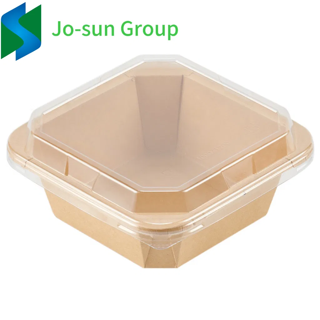Jo-Sun Customized Kraft Paper to Go Boxes Take Away Lunch Packing Boxes Square Paper Food Container