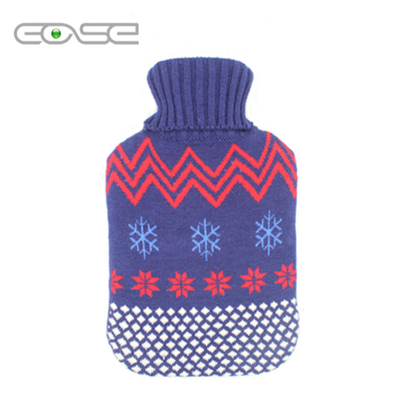 Hot Water Bottle Rubber Bag Warm Relaxing Heat Cold Therapy