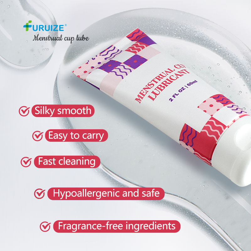 OEM 60ml Easy to Use Menstrual Cup and Menstrual Disc Lube Gel Personal Lubricant Coletor Menstrual Cup