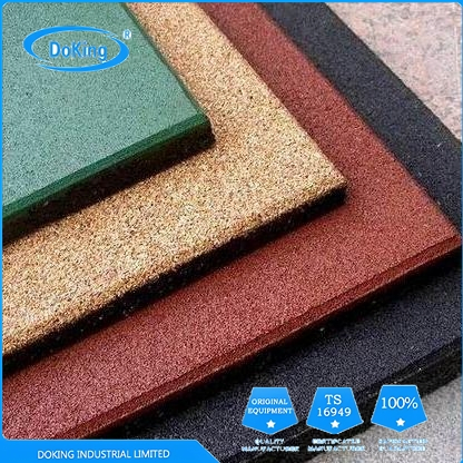Solid Color Rubber Floor Mat Suitable for School Playgrounds