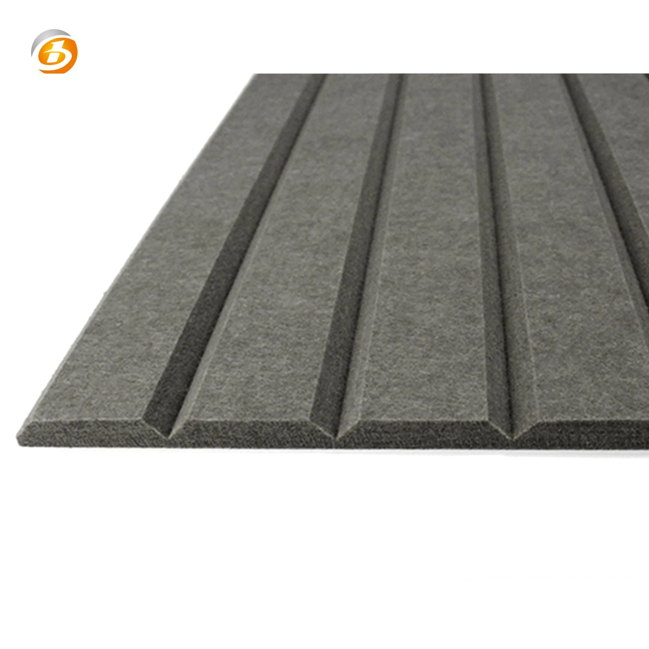 Eco Friendly V-groove cutting Polyester Acoustic Panels Tile  , Acoustic Treatment Panels