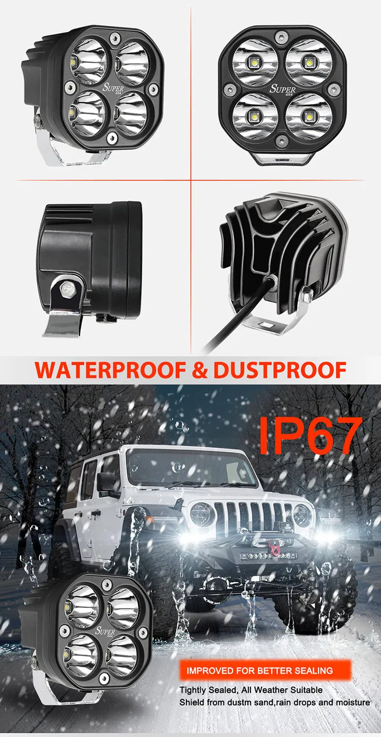 Светодиодные противотуманные фары внедорожника