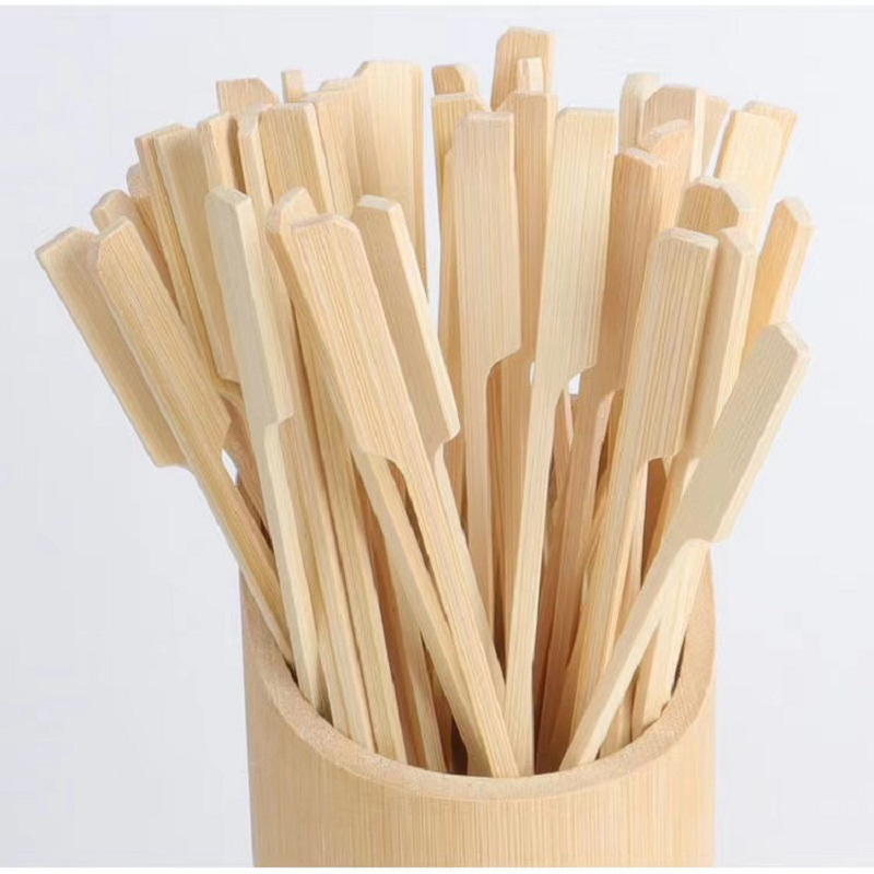 Food-Contacting Grade High Quality Paddle Skewer Gun Skewer BBQ Bamboo Skewer