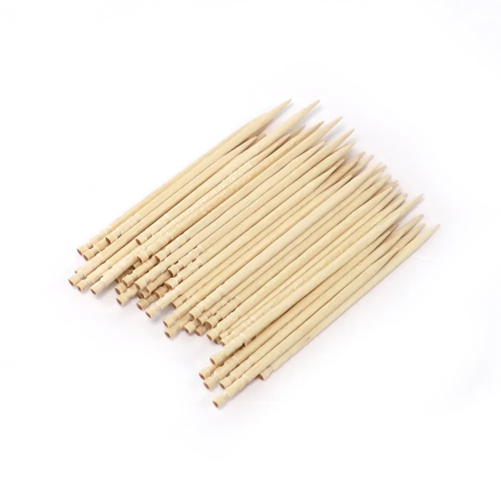 Factory Price Wholesale Birch 68mm Wood Wooden Toothpicks Double-Point for Cleaning