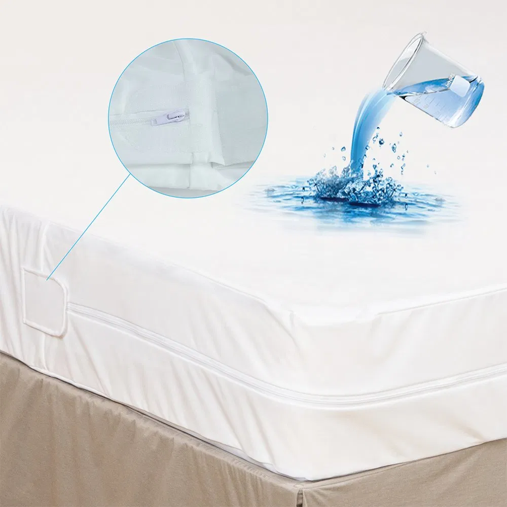 Zippered Mattress Encasement, Bed Bug Proof, Customer Size, Breathable, Antiallergic Waterproo Cover for Hotel