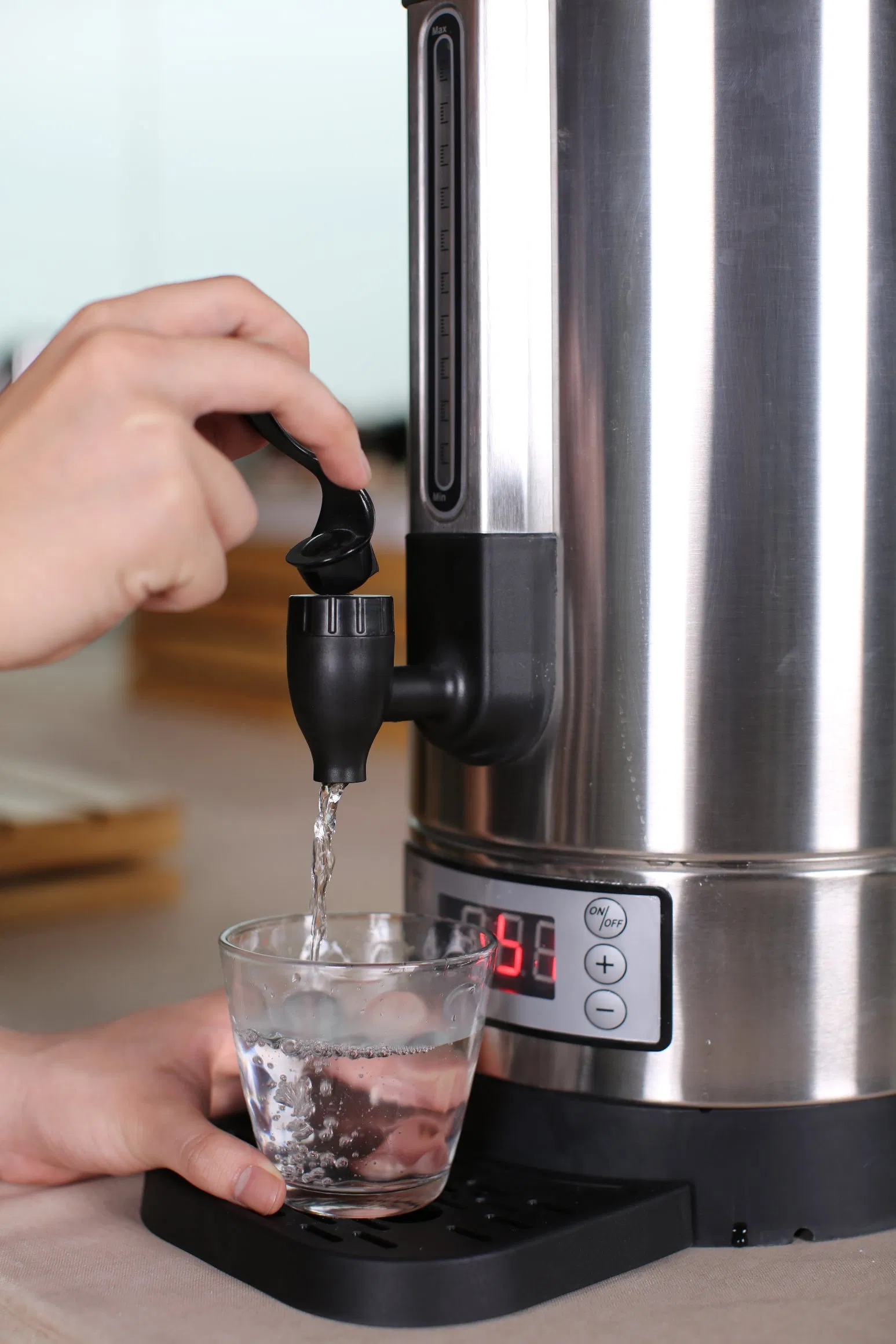 Heavybao Double Digital Controlled Temperature Stainless Steel Water Dispenser Urn