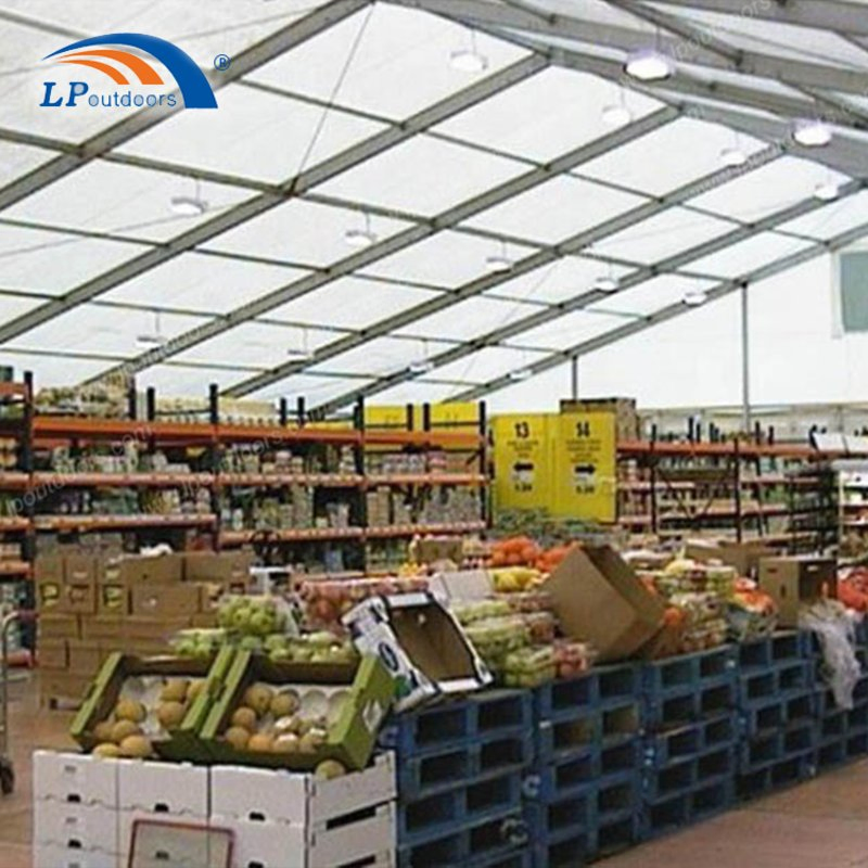 Custom Aluminum Outdoor PVC Fabric Tent with Waterproof Roof Top for Warehouse
