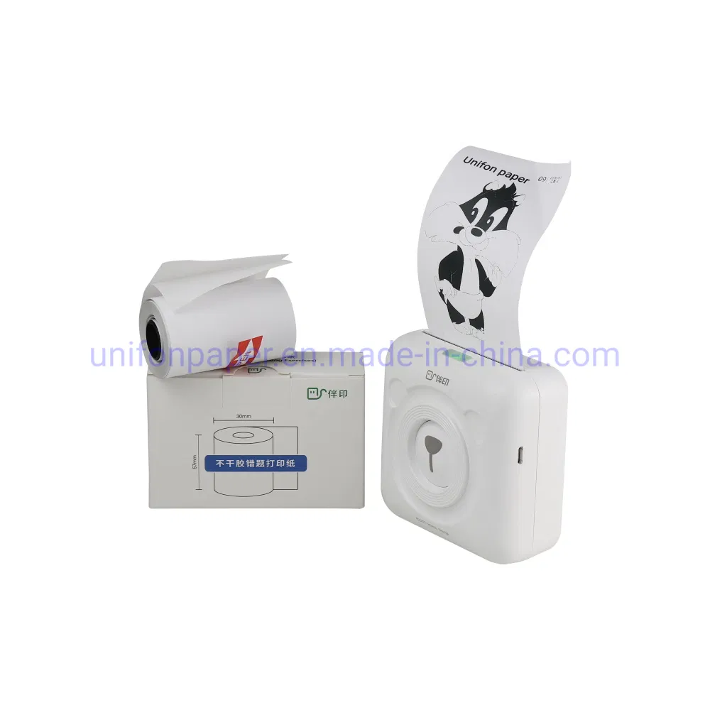 Custom Waterproof Self Adhesive Thermal Sticker Barcode Label Printing Roll