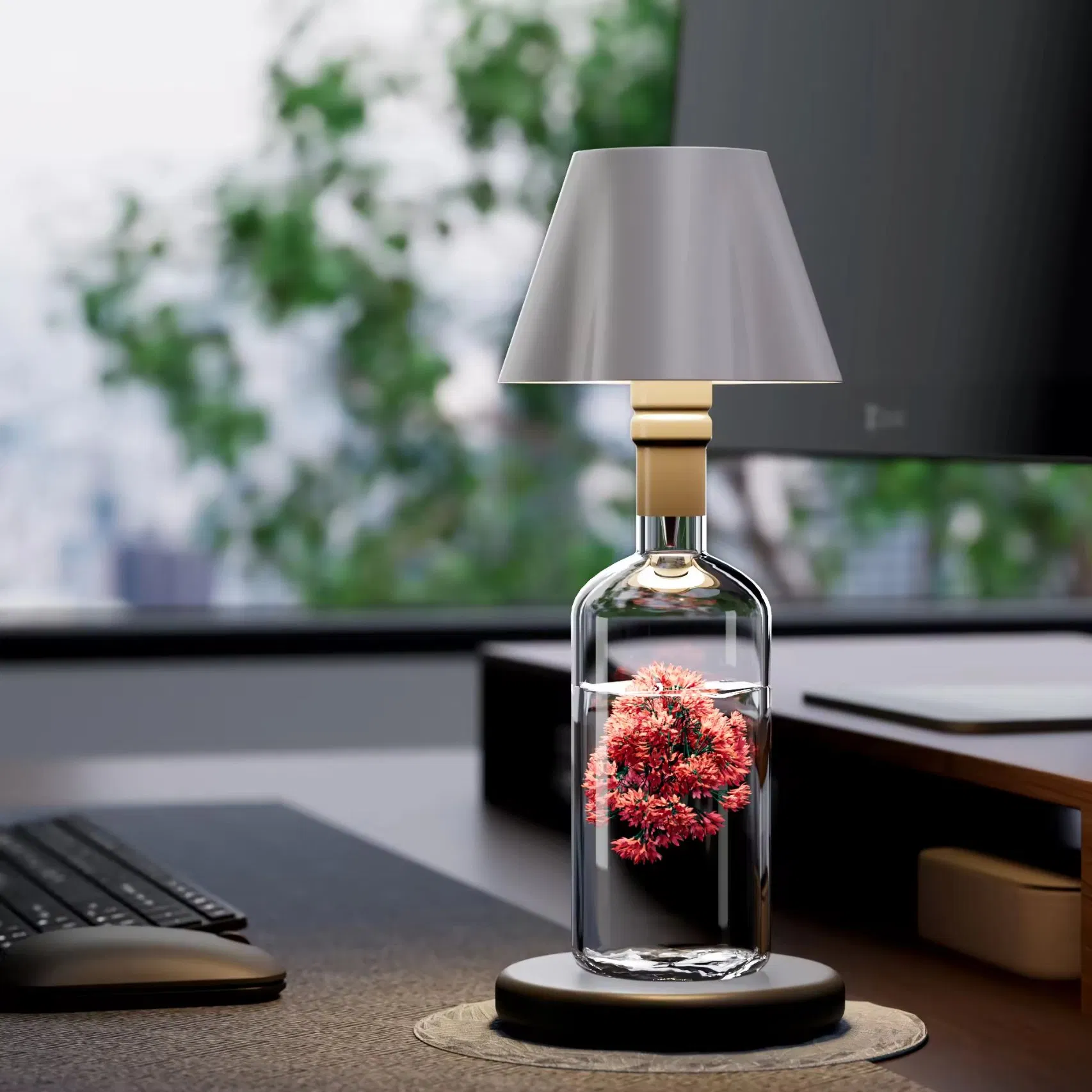 Popular New Styles Decoration Wine Bottle LED Lamp Restaurant Hotel Bar Rechargeable Wine Bottle Lamp