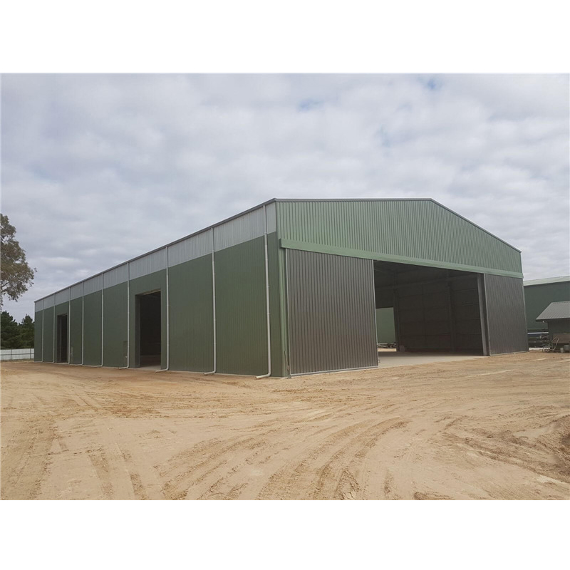 Large Steel Sheds Industrial Construction Prefabricated Light Steel Structure Storage Barn Shed Large Garage with Waterproof Insulated Sandwich Panel