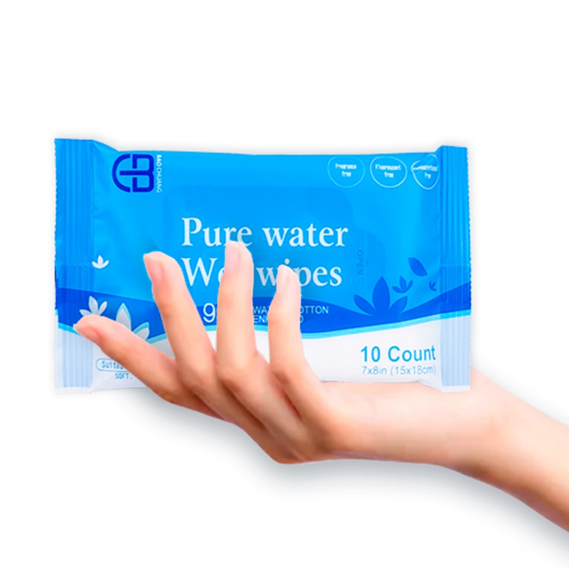 Wholesale super soft pure water hand and mouth cleaning wet wipes