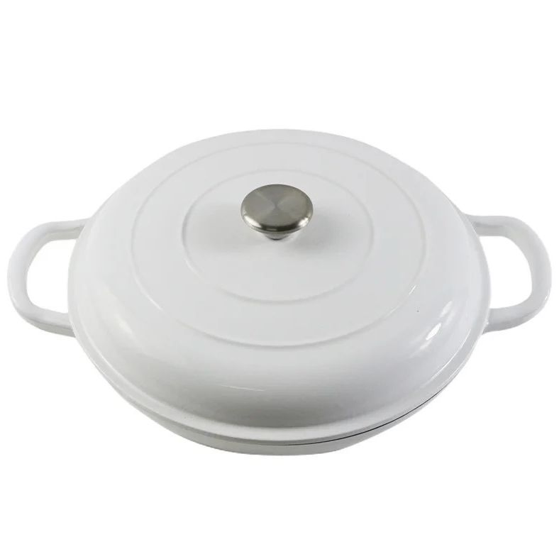 Чугунная эмалированная жаровня для духовки и плиты