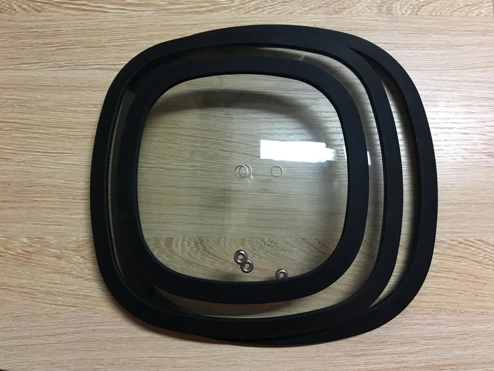 4mm Square Glass Lid with FDA Silicone Rim for Cookware