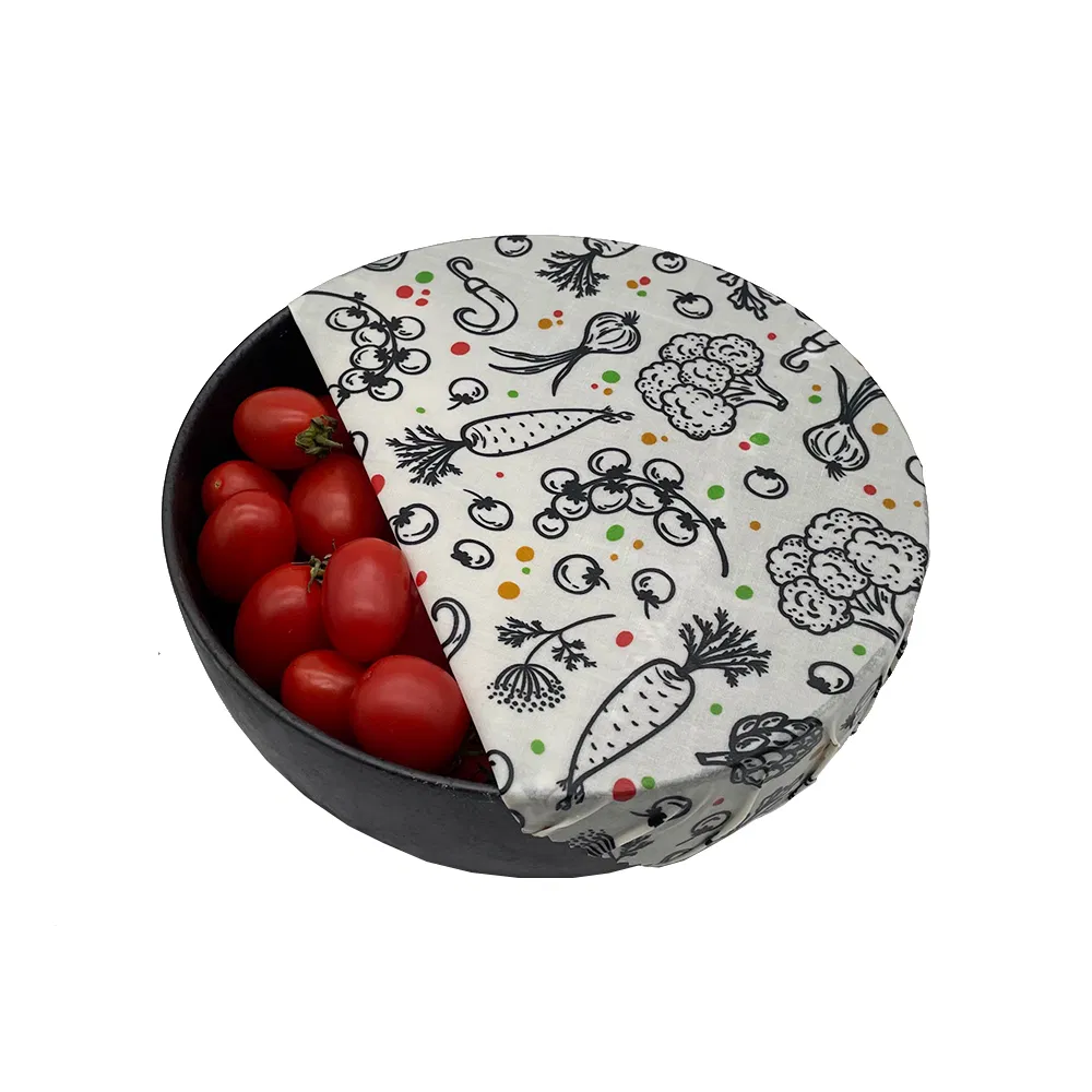 Organic Cotton Reusable Beeswax or Vegan Wrap Food Storage