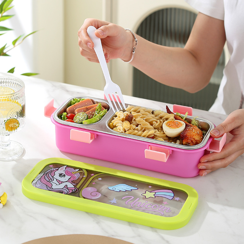 Детский ланчбокс с астронавтом и единорогом