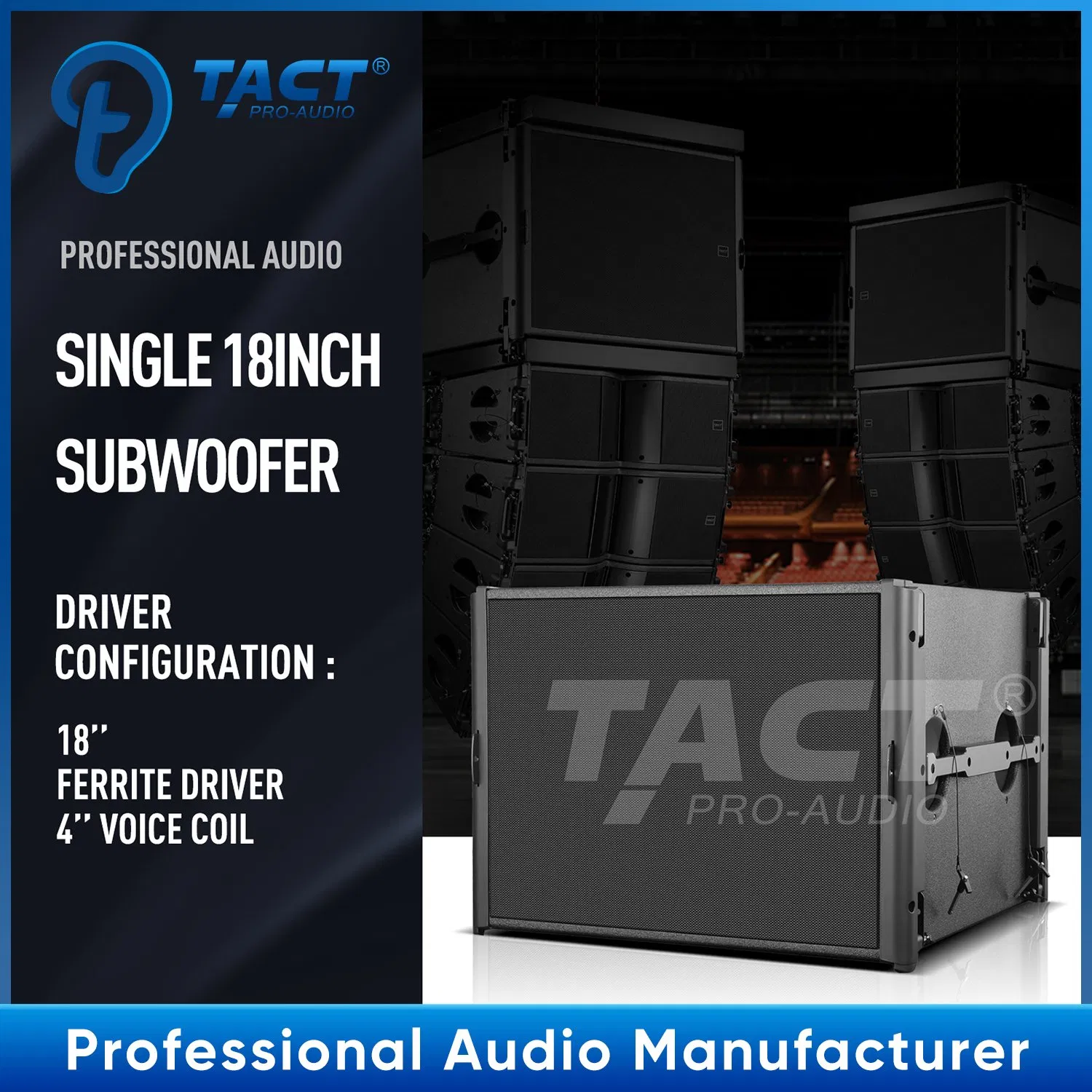 Double 10-Inch Professional Audio Speaker Ferrite Driver Line Array Sound System