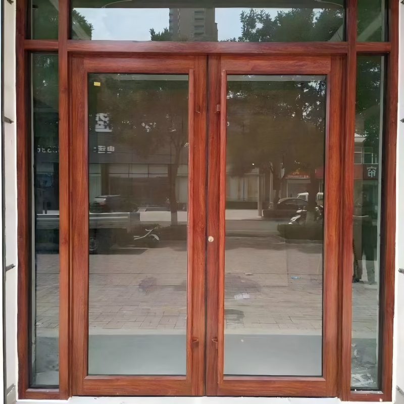 304 Stainless Steel Large Glass Door, Galvanized Steel Plate Spray-Painted Large Glass Door