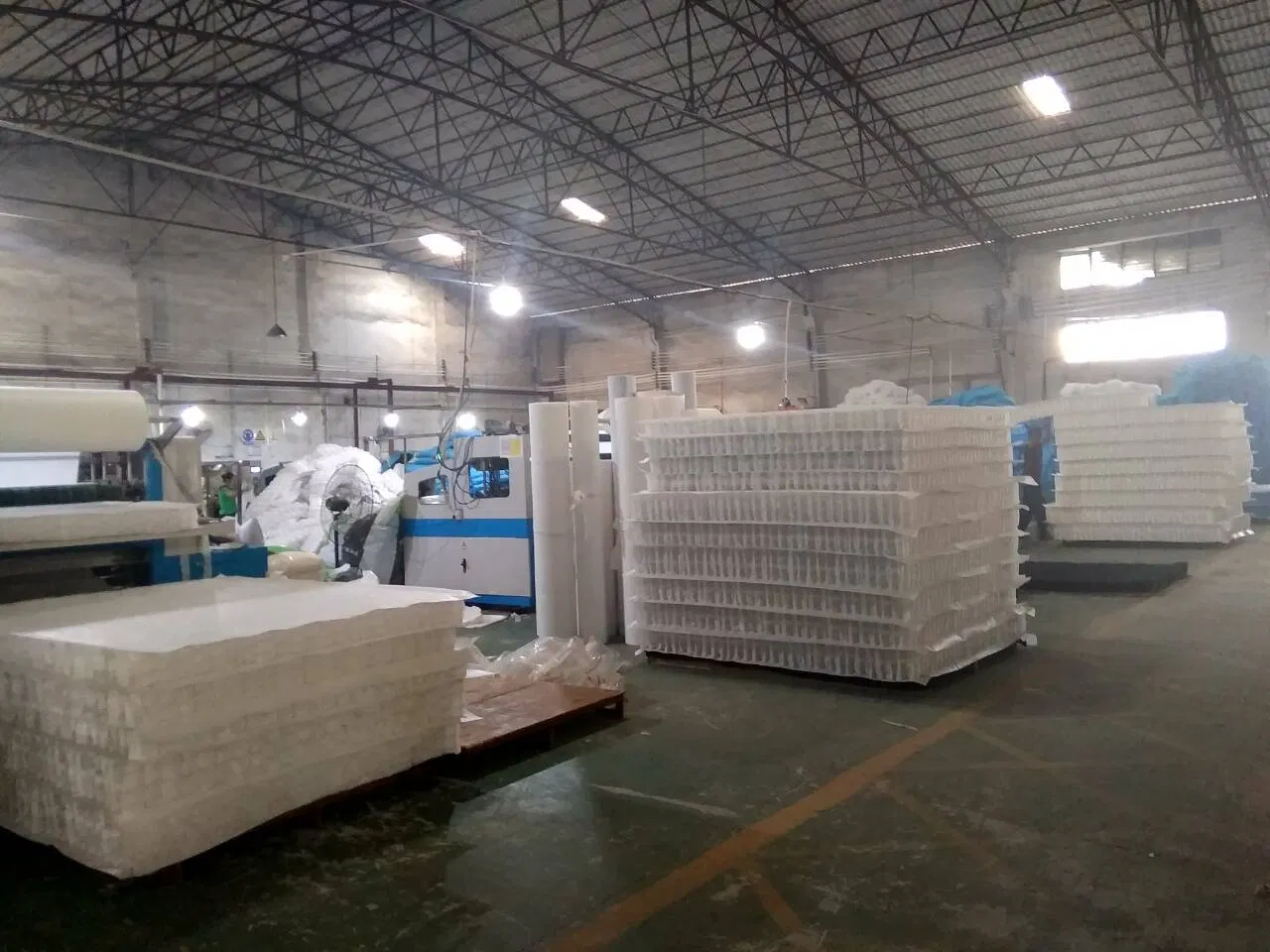 High Carbon Steel Wire Compression Springs for Mattress/Sofa with White Color and Customized Size