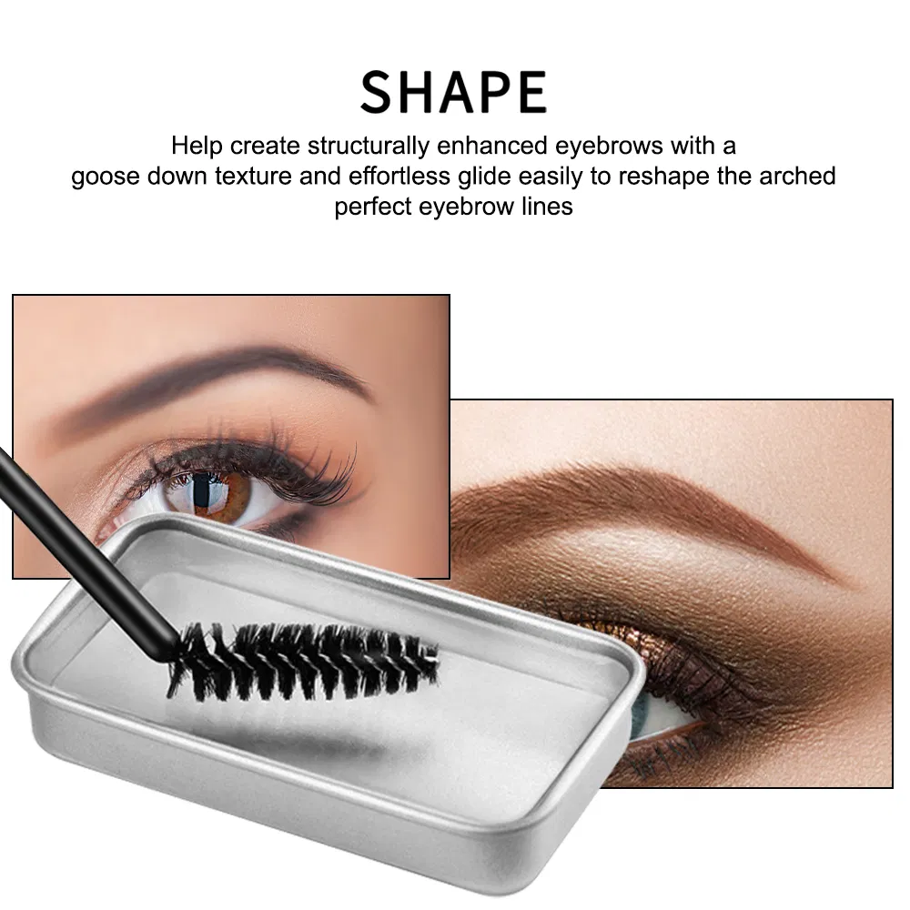 Custom Logo Lady Eyebrow Gel Eye Brow Wax Waterproof Eye Brow Soap Round Brow Freeze Styling Wax