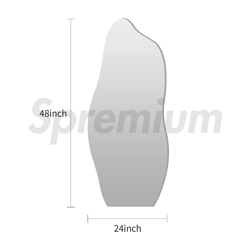 Irregular Frameless Backlit Wall Mirror Home Decor Vanity Mirror with LED Light