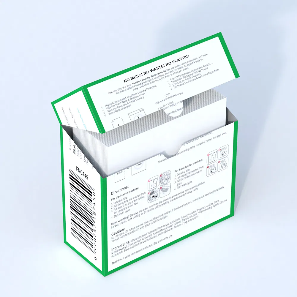 Fnc745 Wholesale Washing Zero Waste Laundry Strip Detergent Sheet