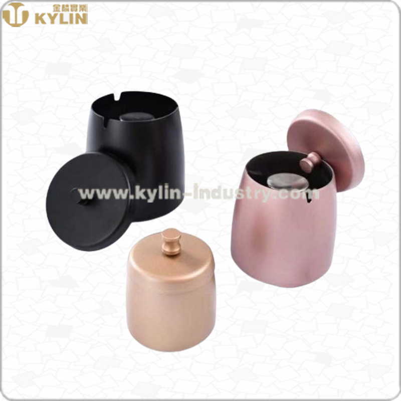 Promotional High Quality Custom Metal Ashtray Stainless Steel Ashtray with Lid