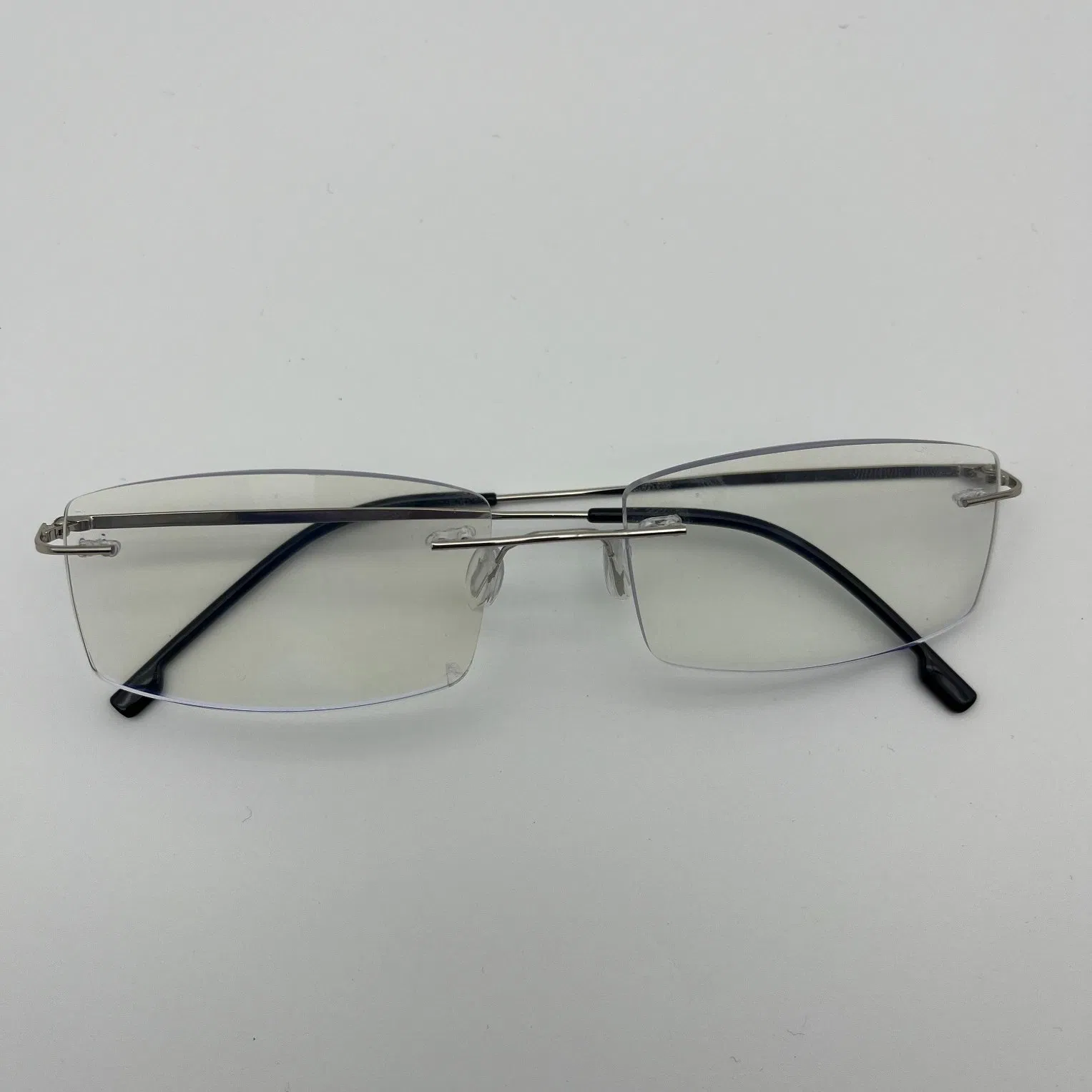 Frameless Ultra-Light Reading Glasses with Steel Plate Feet