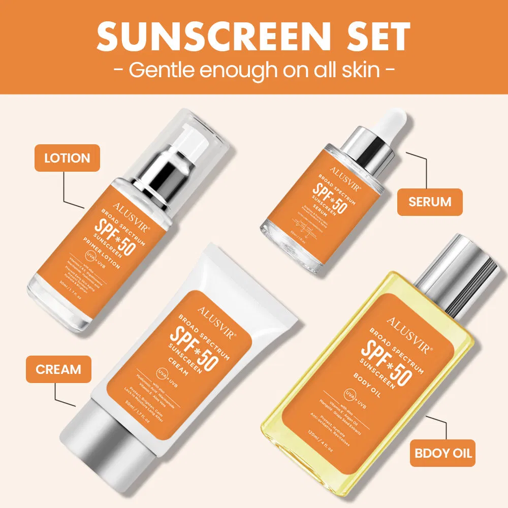 Lightweight 100ml Sunblock SPF 50+ Anti-Aging Brightening Sunscreen Oil