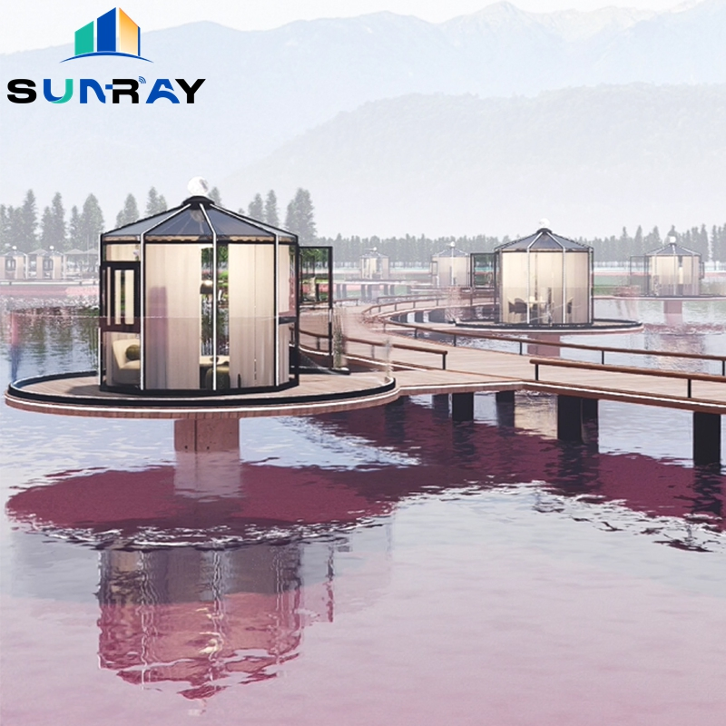 Weatherproof Aluminum Outdoor Prefabricated Restaurant Optional Glass Door and Aluminum Window Restaurant