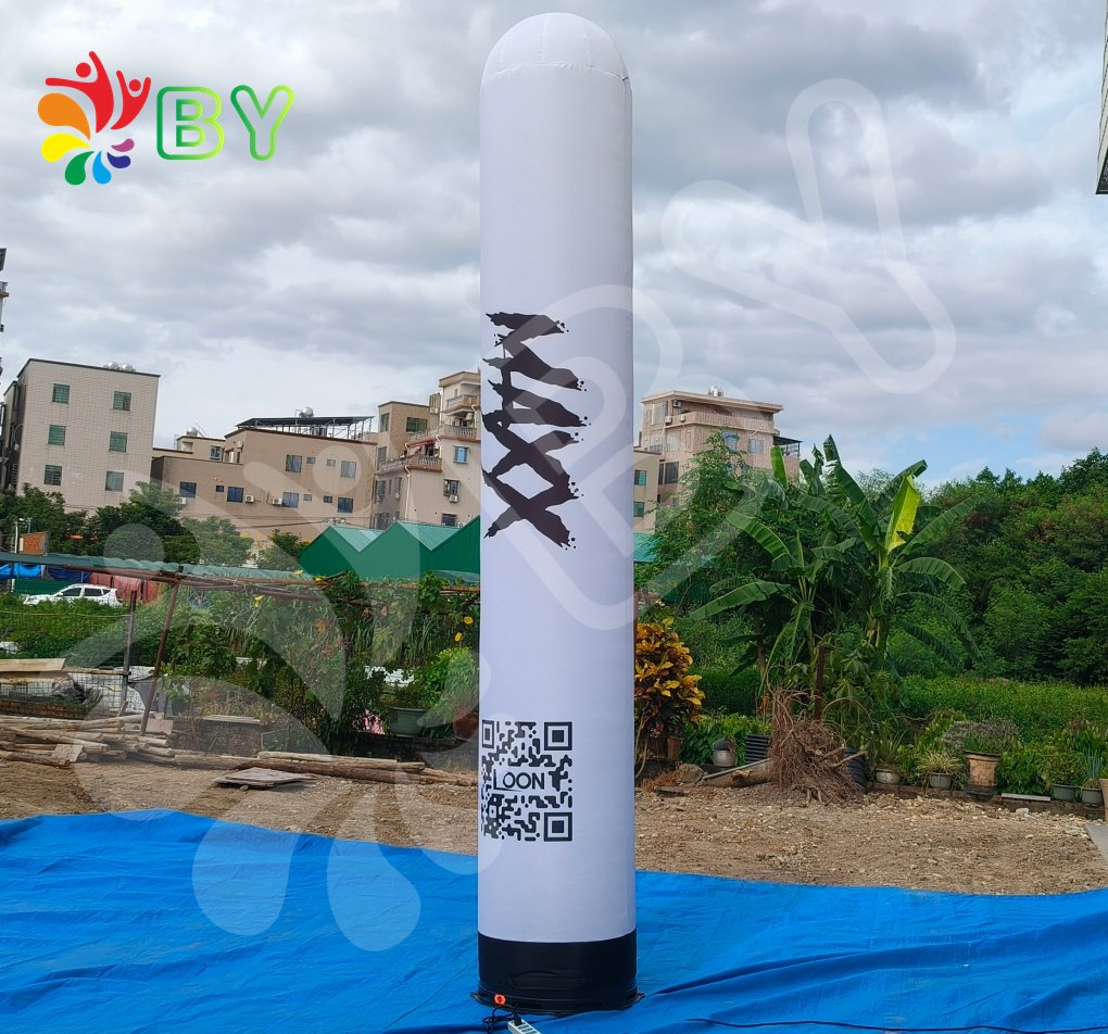 Boyan LED Lighting Inflatable Pillar with Custom Digital Printing with Rotatable Base Blower LED