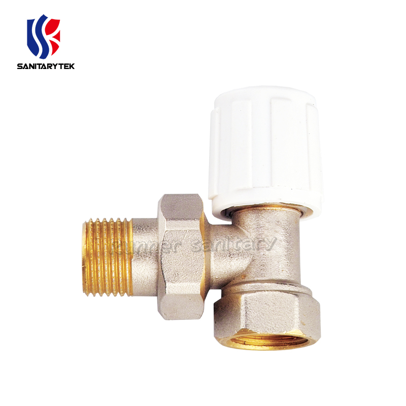 Manual Radiator Valve DN10 Angle Valve for Iron Pipe