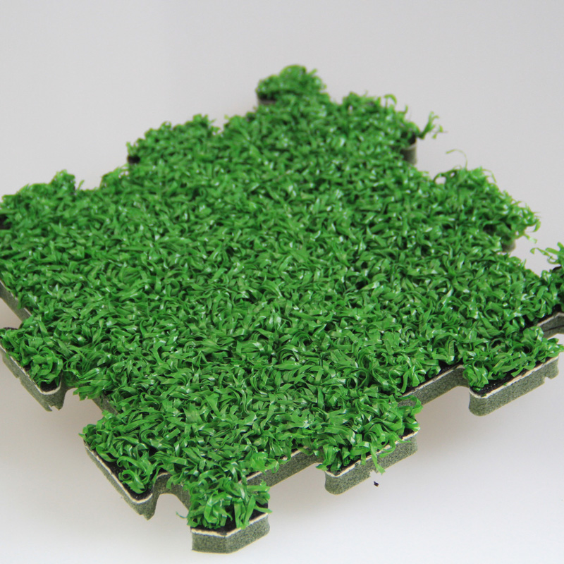 Interlocking Outdoor Decorative Artificial Grass Tile