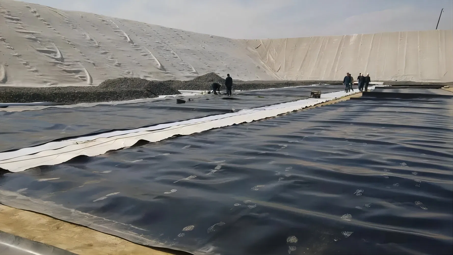 1.5mm HDPE Geomembrane Sheet for Mining Heap Leaching Pond