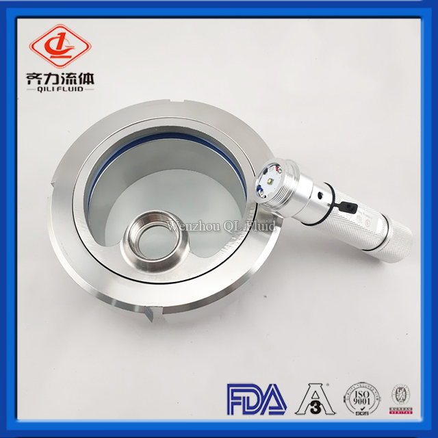 Sanitary Sight Galss with LED Lamp