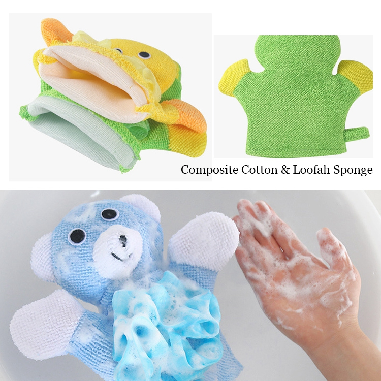 Animal Shape Bath Glove Scrubber for Kids and Adults