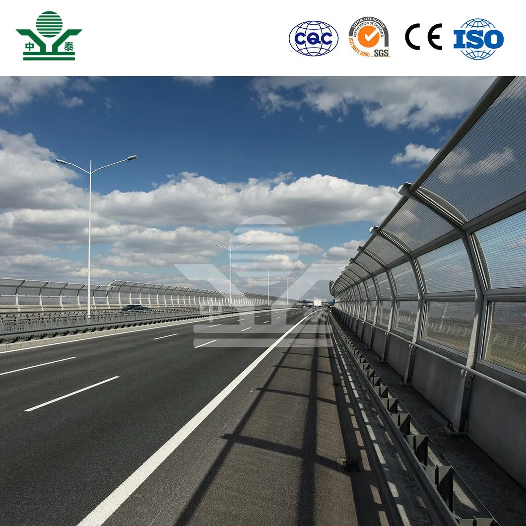 Zhongtai Fence Barrier China Suppliers Outdoor Noise Barrier 2960*500*80mm Viaduct Sound Barrier