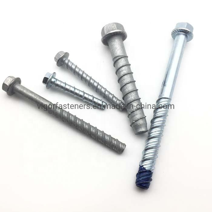 Anka Screw Hex Flange Head Heavy Duty Concrete Masonry Anchor Screw Metal Fixing Anchor Bolt Ankascrew